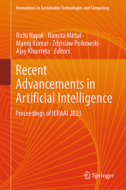 Livre Relié Recent Advancements in Artificial Intelligence de 