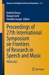 eBook (pdf) Proceedings of 27th International Symposium on Frontiers of Research in Speech and Music de 