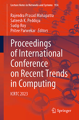 Couverture cartonnée Proceedings of International Conference on Recent Trends in Computing de 