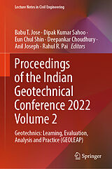 Fester Einband Proceedings of the Indian Geotechnical Conference 2022 Volume 2 von 