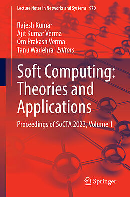 Couverture cartonnée Soft Computing: Theories and Applications de 
