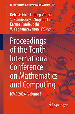 Couverture cartonnée Proceedings of the Tenth International Conference on Mathematics and Computing de 