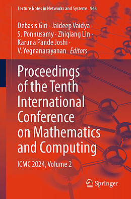 Couverture cartonnée Proceedings of the Tenth International Conference on Mathematics and Computing de 