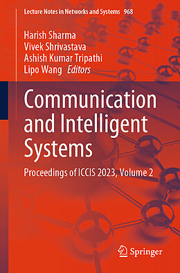 Couverture cartonnée Communication and Intelligent Systems de 