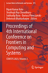 Couverture cartonnée Proceedings of 4th International Conference on Frontiers in Computing and Systems de 