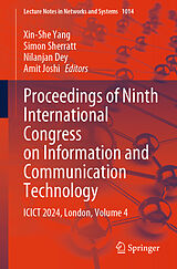 Couverture cartonnée Proceedings of Ninth International Congress on Information and Communication Technology de 