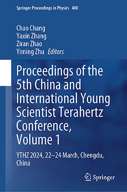 Livre Relié Proceedings of the 5th China and International Young Scientist Terahertz Conference, Volume 1 de 