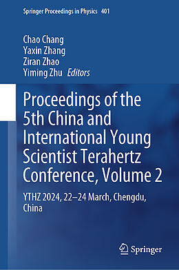 Livre Relié Proceedings of the 5th China and International Young Scientist Terahertz Conference, Volume 2 de 