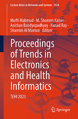 Couverture cartonnée Proceedings of Trends in Electronics and Health Informatics de 