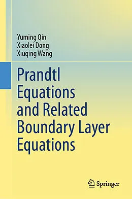 E-Book (pdf) Prandtl Equations and Related Boundary Layer Equations von Yuming Qin, Xiaolei Dong, Xiuqing Wang