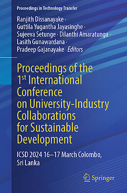 Couverture cartonnée Proceedings of the 1st International Conference on University-Industry Collaborations for Sustainable Development de 