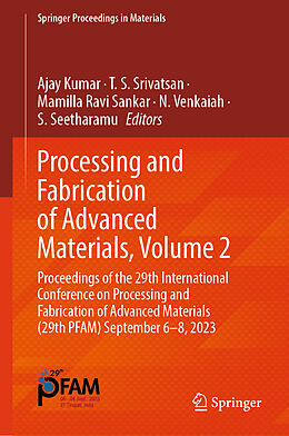 Livre Relié Processing and Fabrication of Advanced Materials, Volume 2 de 