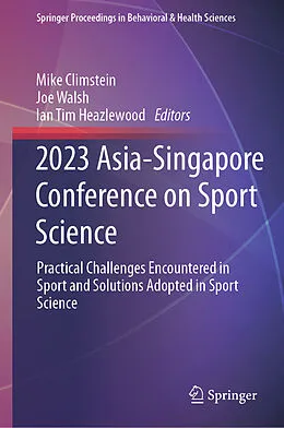 E-Book (pdf) 2023 Asia-Singapore Conference on Sport Science von 