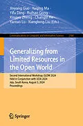 E-Book (pdf) Generalizing from Limited Resources in the Open World von 