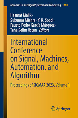 Kartonierter Einband International Conference on Signal, Machines, Automation, and Algorithm von 