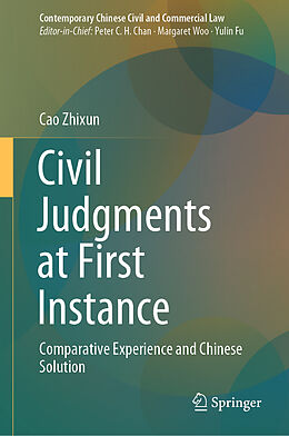 Livre Relié Civil Judgments at First Instance de Cao Zhixun