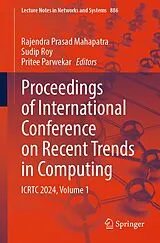 Kartonierter Einband Proceedings of International Conference on Recent Trends in Computing von 