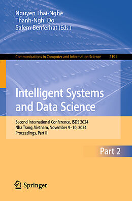 Couverture cartonnée Intelligent Systems and Data Science de 