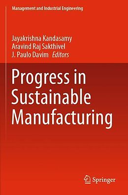 Couverture cartonnée Progress in Sustainable Manufacturing de 