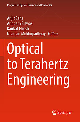 Couverture cartonnée Optical to Terahertz Engineering de 