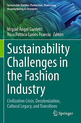 Couverture cartonnée Sustainability Challenges in the Fashion Industry de 