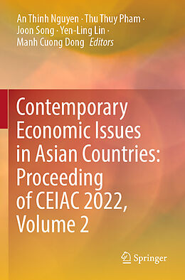 Couverture cartonnée Contemporary Economic Issues in Asian Countries: Proceeding of CEIAC 2022, Volume 2 de 