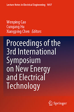 Couverture cartonnée Proceedings of the 3rd International Symposium on New Energy and Electrical Technology de 