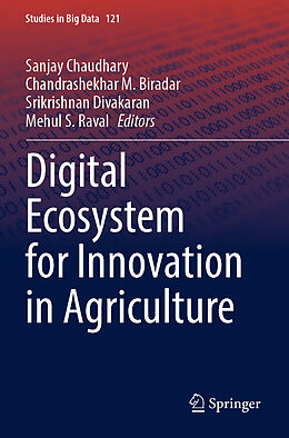 Couverture cartonnée Digital Ecosystem for Innovation in Agriculture de 