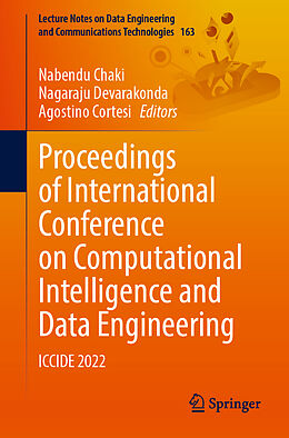 Couverture cartonnée Proceedings of International Conference on Computational Intelligence and Data Engineering de 