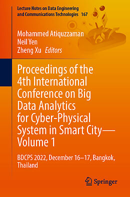 eBook (pdf) Proceedings of the 4th International Conference on Big Data Analytics for Cyber-Physical System in Smart City - Volume 1 de 