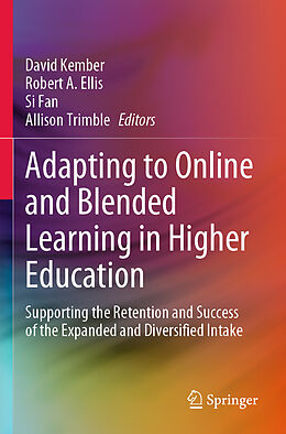 Couverture cartonnée Adapting to Online and Blended Learning in Higher Education de 