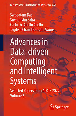 Couverture cartonnée Advances in Data-driven Computing and Intelligent Systems de 