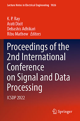 Couverture cartonnée Proceedings of the 2nd International Conference on Signal and Data Processing de 