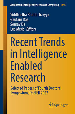 Couverture cartonnée Recent Trends in Intelligence Enabled Research de 