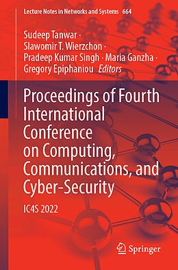 Couverture cartonnée Proceedings of Fourth International Conference on Computing, Communications, and Cyber-Security de 