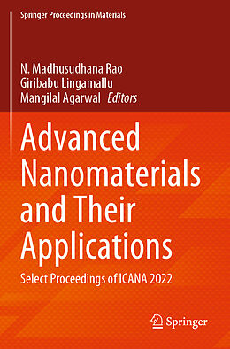 Couverture cartonnée Advanced Nanomaterials and Their Applications de 