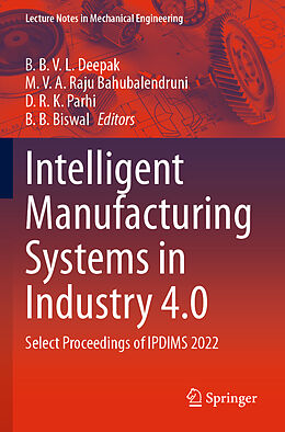 Couverture cartonnée Intelligent Manufacturing Systems in Industry 4.0 de 