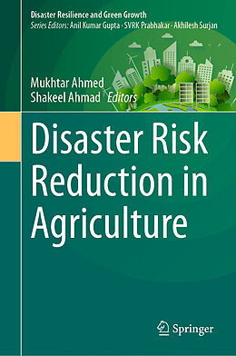 Livre Relié Disaster Risk Reduction in Agriculture de 