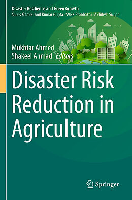 Couverture cartonnée Disaster Risk Reduction in Agriculture de 