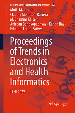 Couverture cartonnée Proceedings of Trends in Electronics and Health Informatics de 