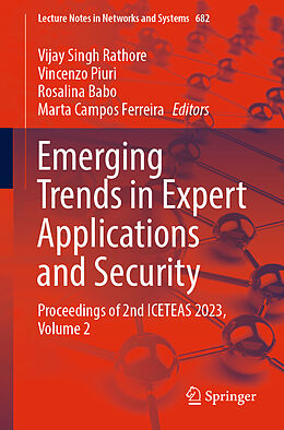 Couverture cartonnée Emerging Trends in Expert Applications and Security de 