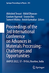 eBook (pdf) Proceedings of the 3rd International Conference on Advances in Materials Processing: Challenges and Opportunities de 