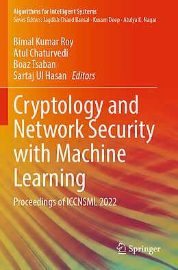 Couverture cartonnée Cryptology and Network Security with Machine Learning de 