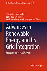 E-Book (pdf) Advances in Renewable Energy and Its Grid Integration von 
