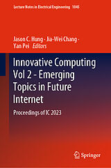 E-Book (pdf) Innovative Computing Vol 2 - Emerging Topics in Future Internet von 