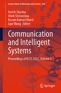 Couverture cartonnée Communication and Intelligent Systems de 