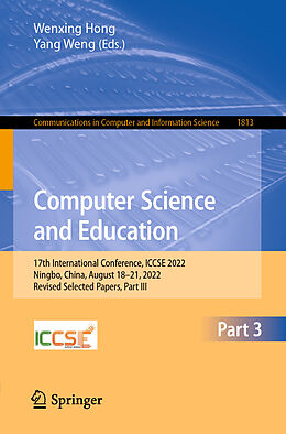 Couverture cartonnée Computer Science and Education de 