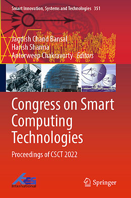 Couverture cartonnée Congress on Smart Computing Technologies de 