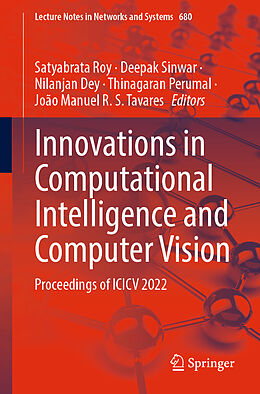 Couverture cartonnée Innovations in Computational Intelligence and Computer Vision de 