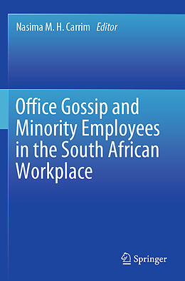 Couverture cartonnée Office Gossip and Minority Employees in the South African Workplace de 